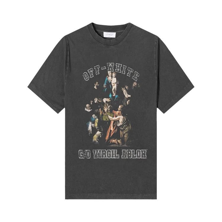 Off-White Mary Skate Shorts-Sleeve T-Shirt Black