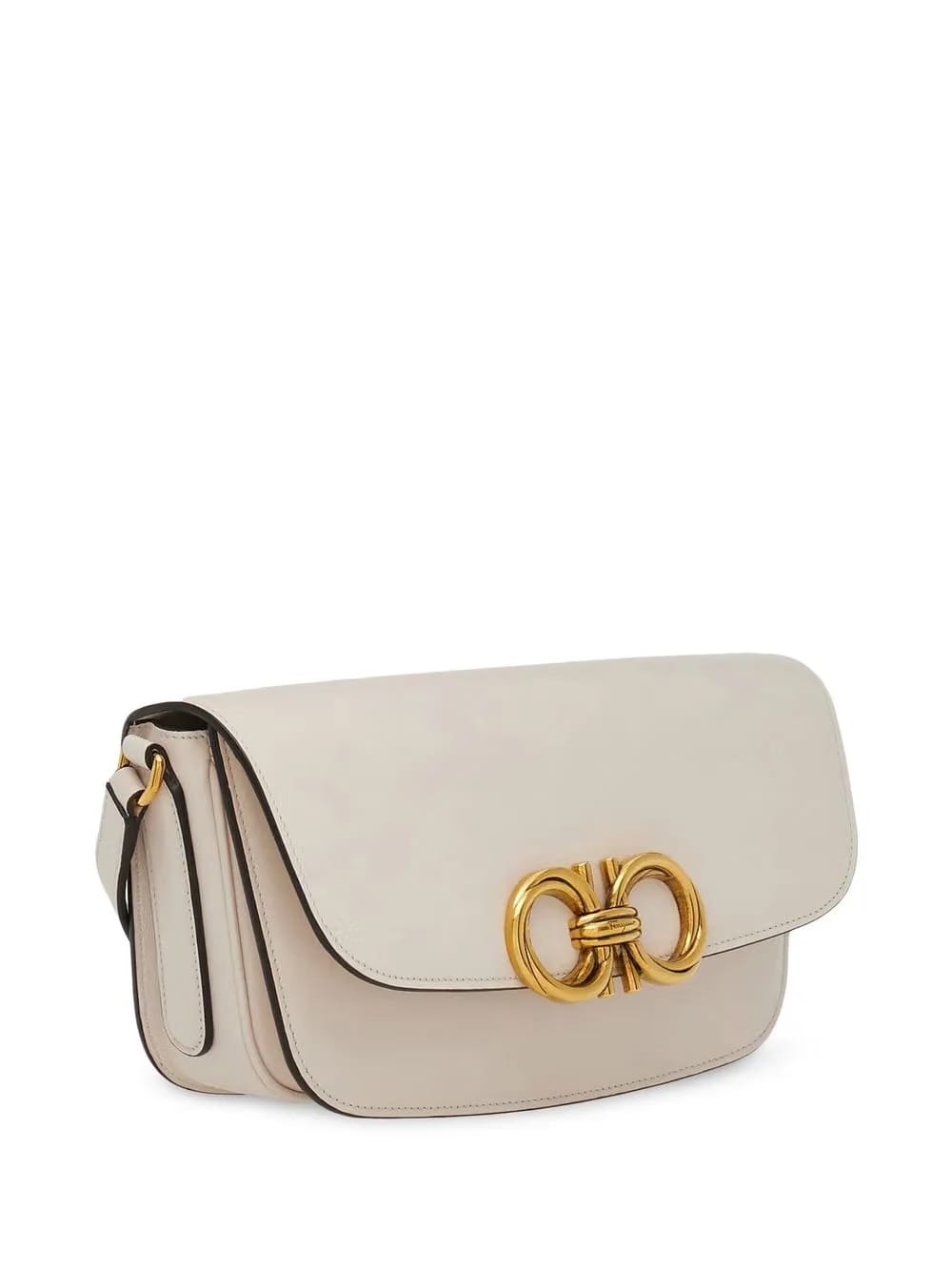 Trapezio leather shoulder bag