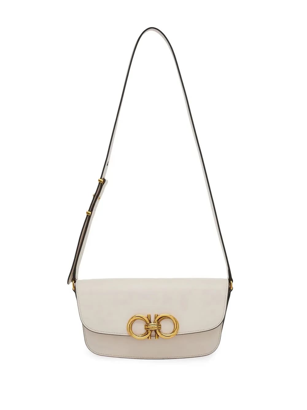 Trapezio leather shoulder bag
