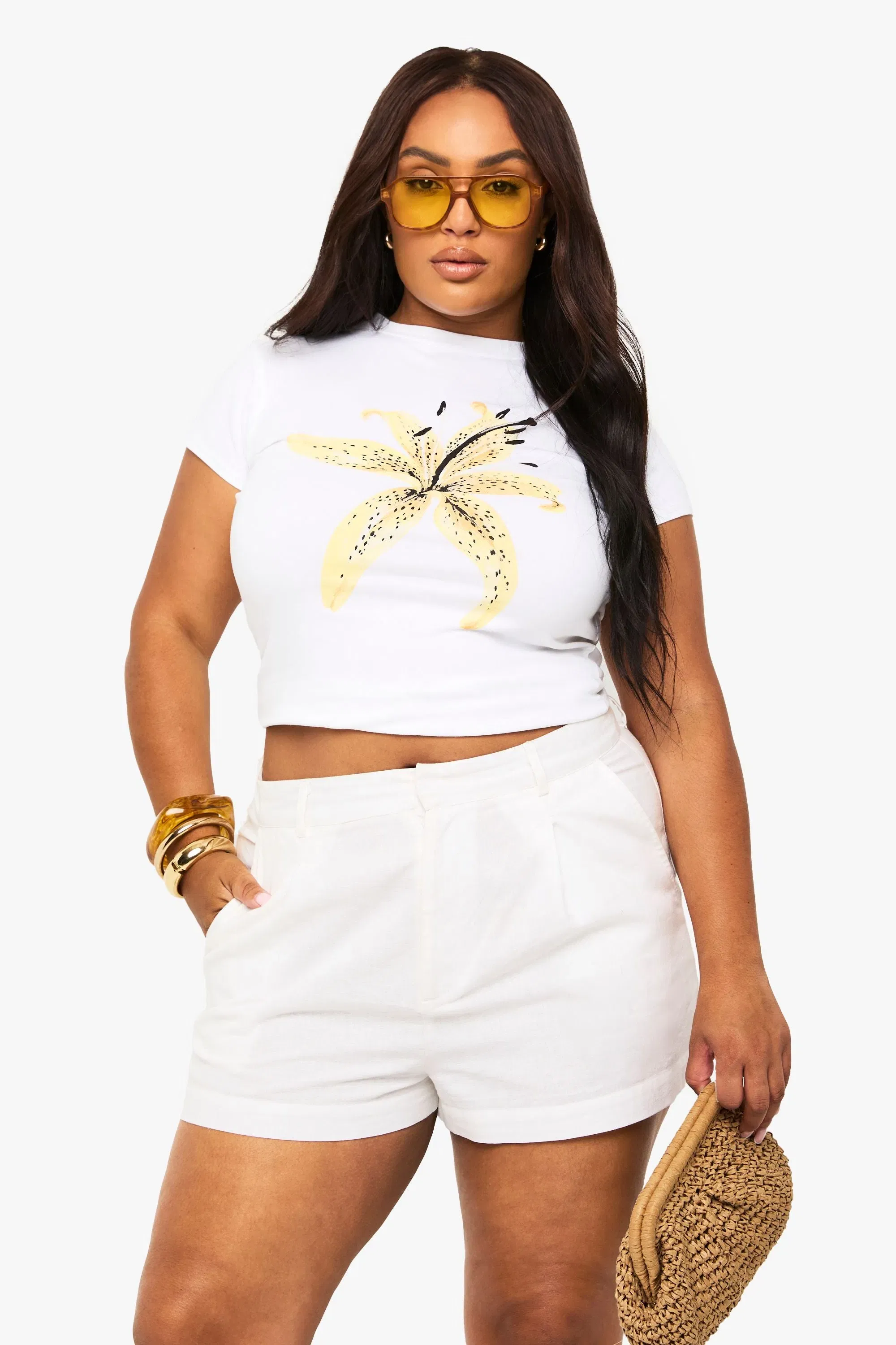 Plus Floral Baby T-Shirt