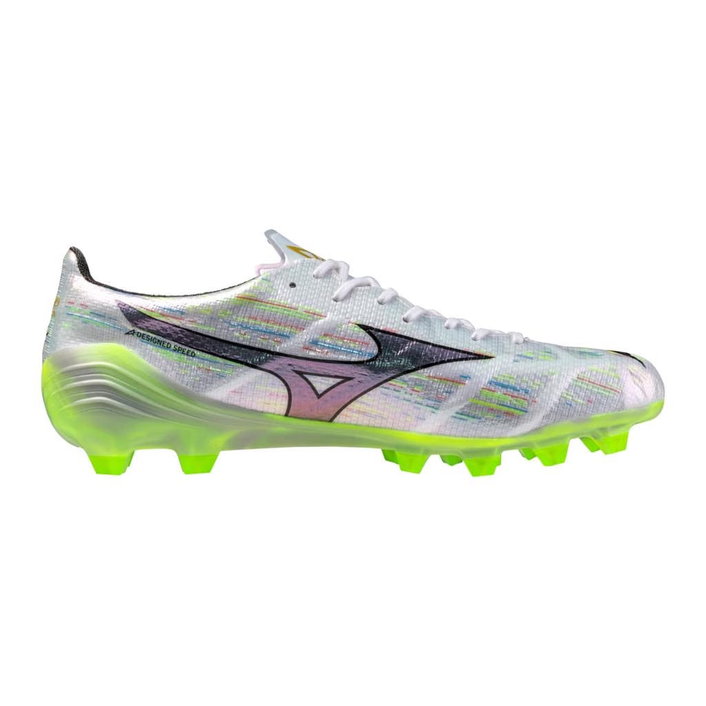 Mizuno Alpha Ii Elite Fg Firm Ground Soccer Cleat White Neon Green