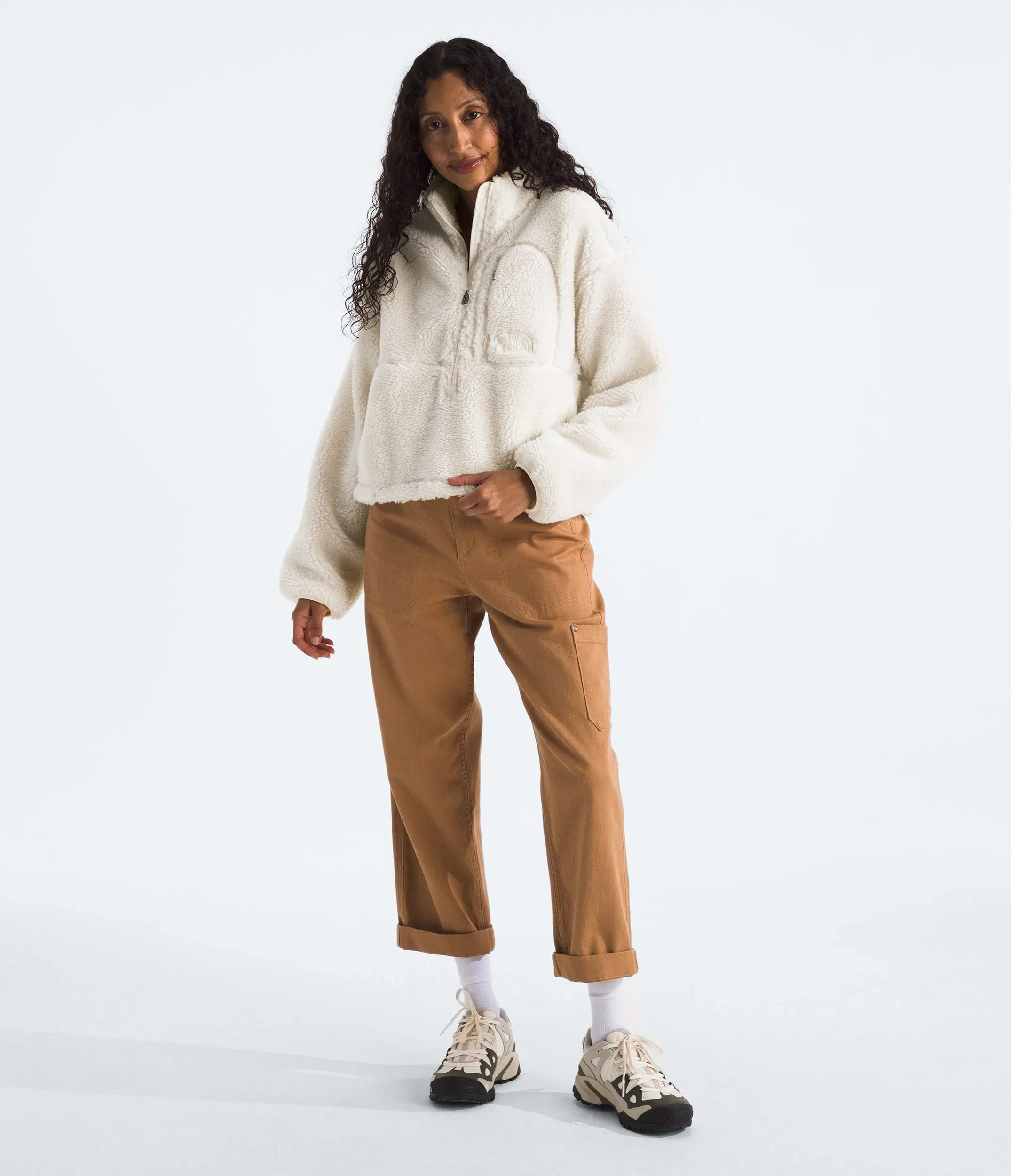 The North Face Women’s Extreme Pile 2 Pullover White Dune