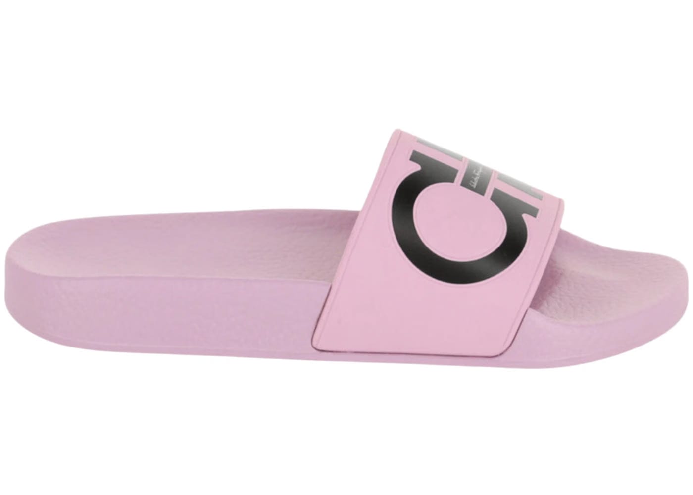 Ferragamo Groovy Dual Gancini Slides Light Pink Womens