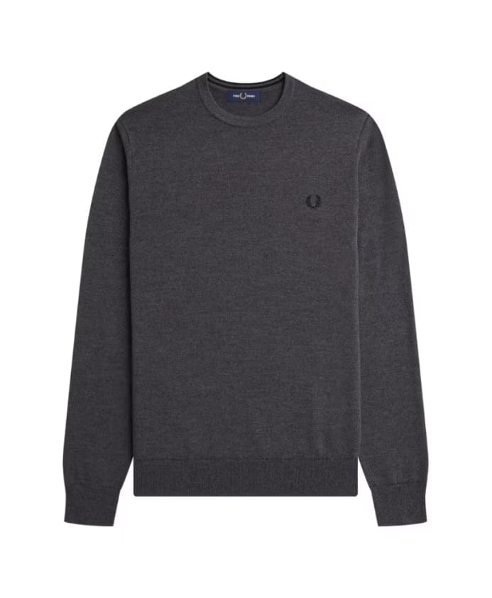 Fred Perry Classic Crew Neck Jumper Sweatshirt