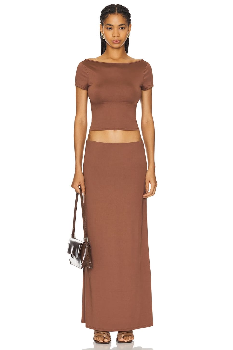 superdown Oaklyn Maxi Set in Brown
