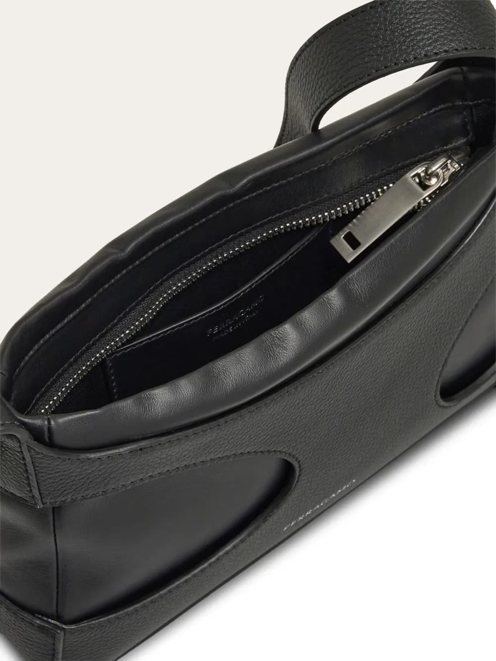 cut-out detailing leather mini bag