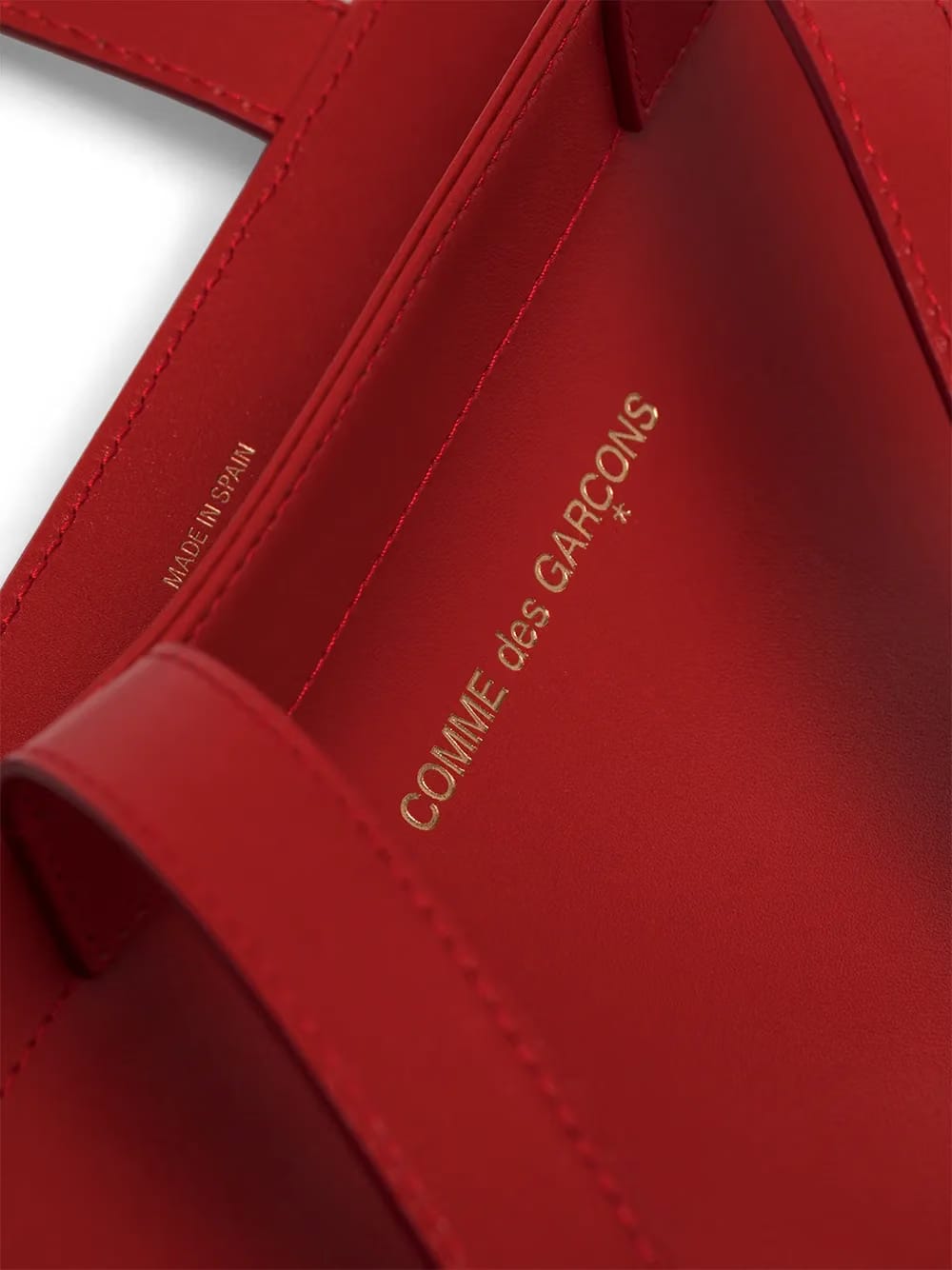 logo-print leather tote bag