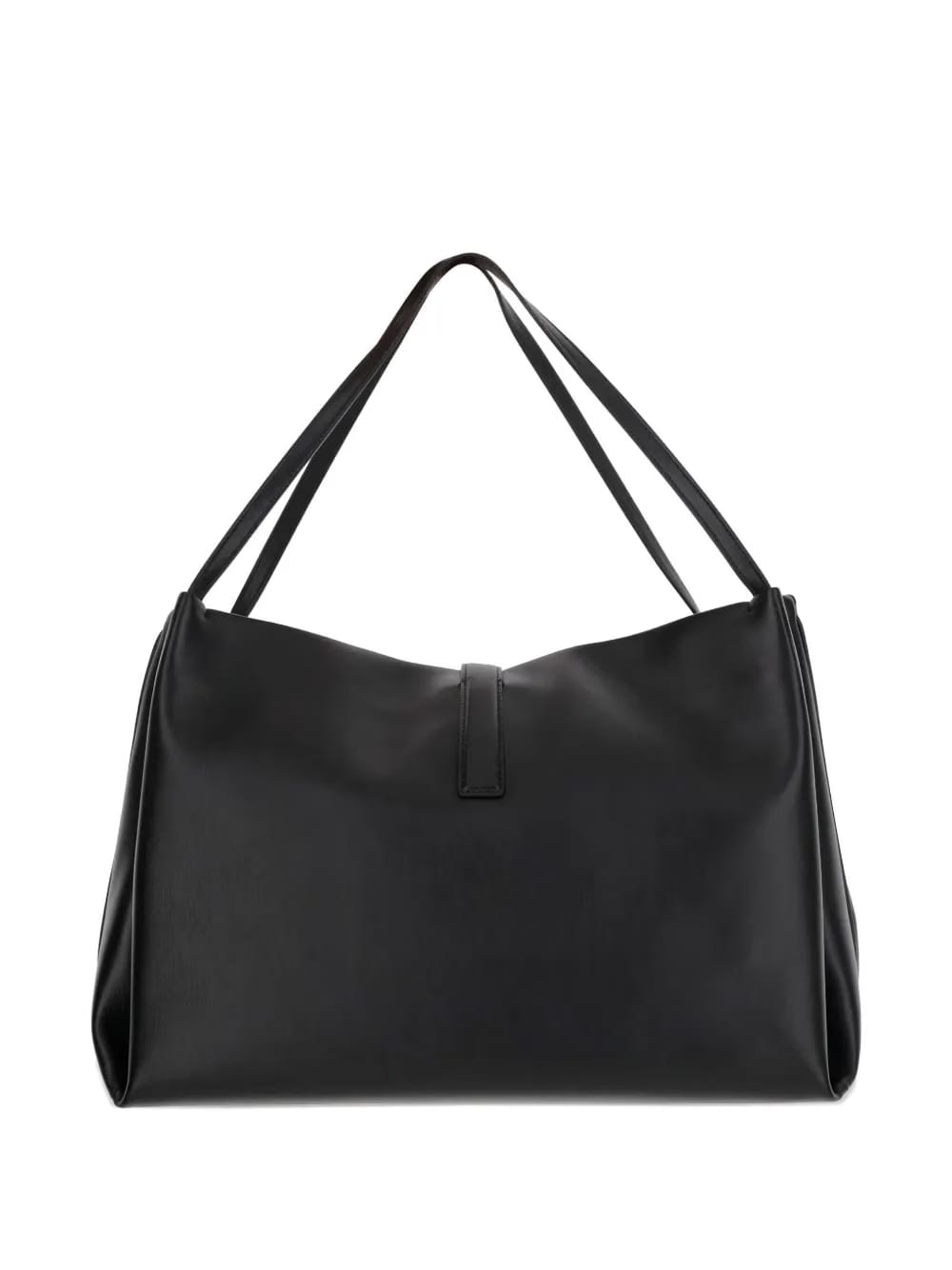 Gancini-clasp calfskin shoulder bag