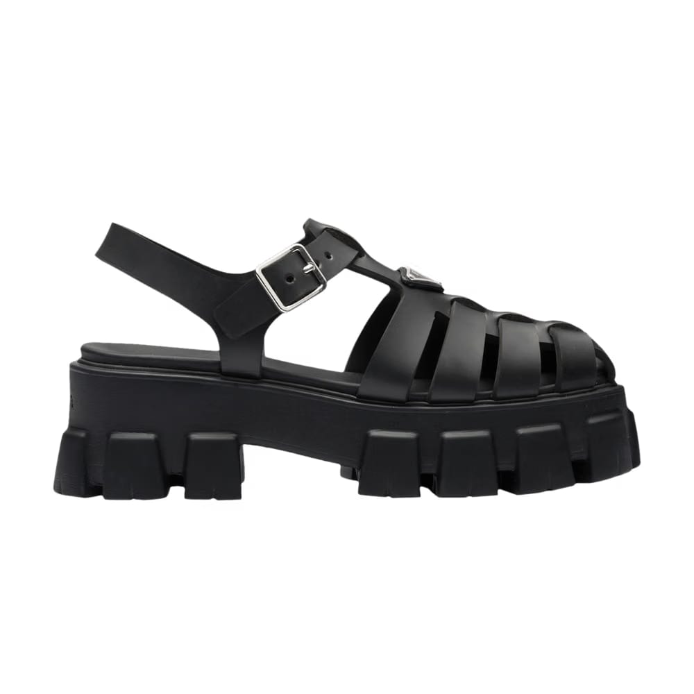 Prada Wmns Foam Rubber Sandal 'Black'