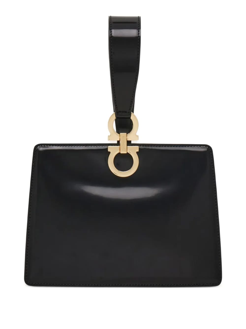 geometric leather handbag