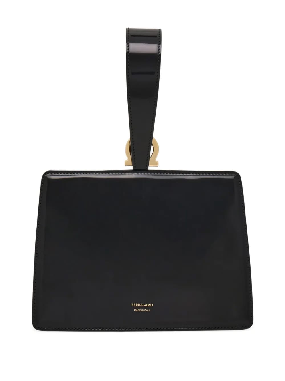 geometric leather handbag