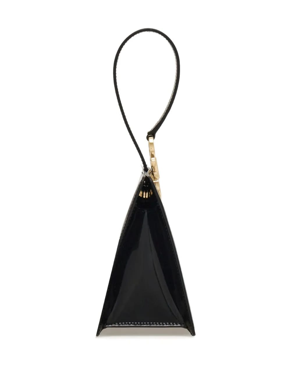 geometric leather handbag