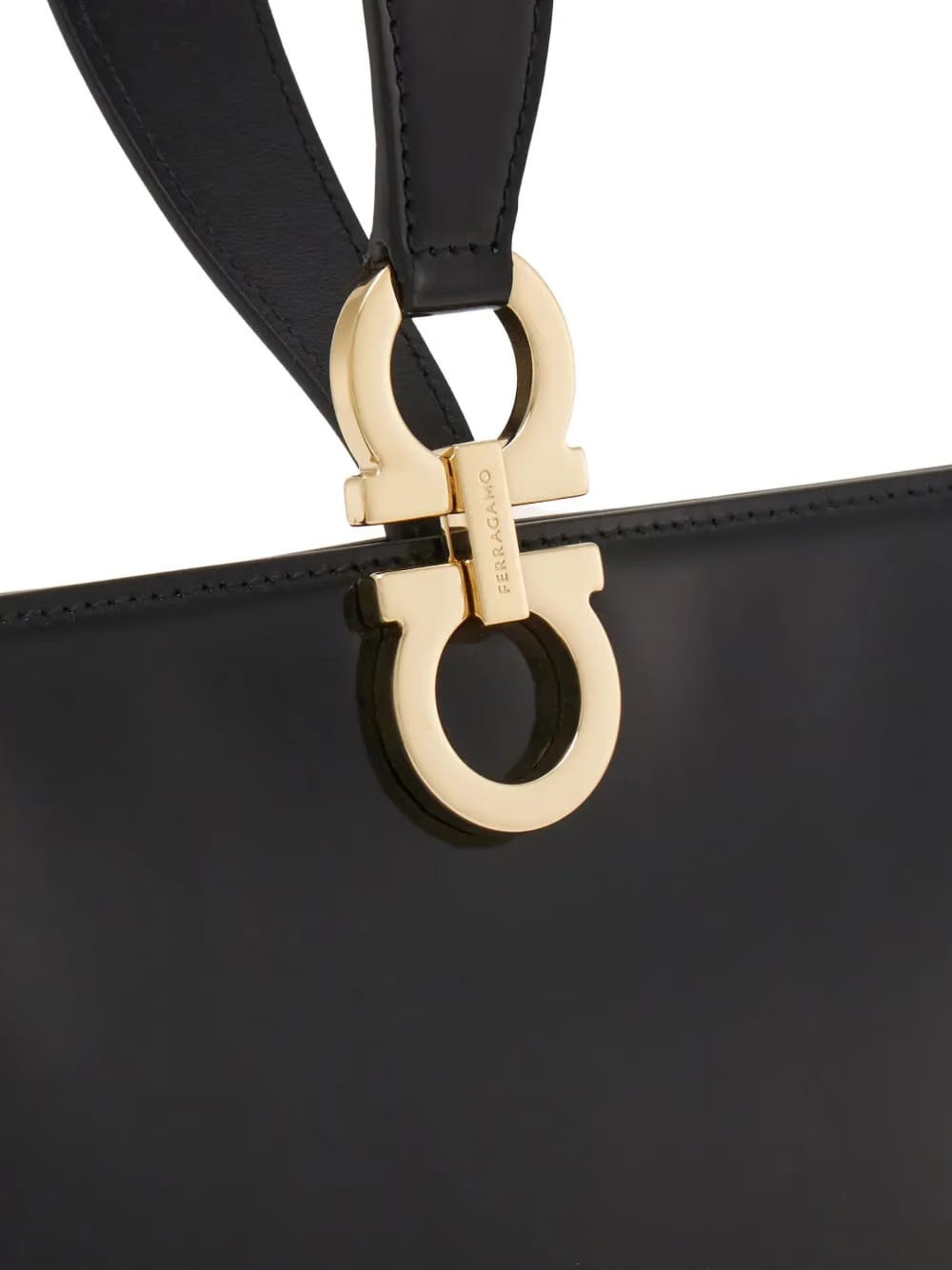 geometric leather handbag