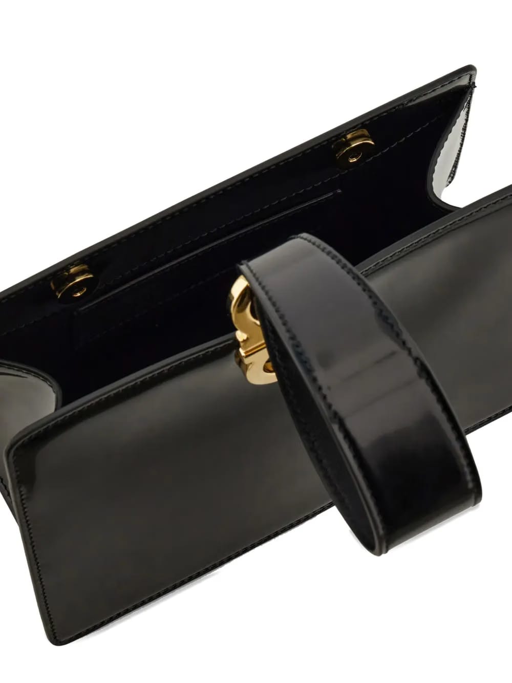 geometric leather handbag