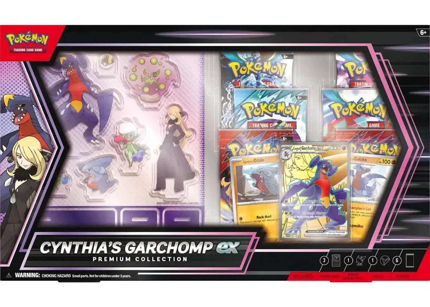 2025 Pokemon Scarlet & Violet Cynthias Garchomp Ex Premium Collection Box
