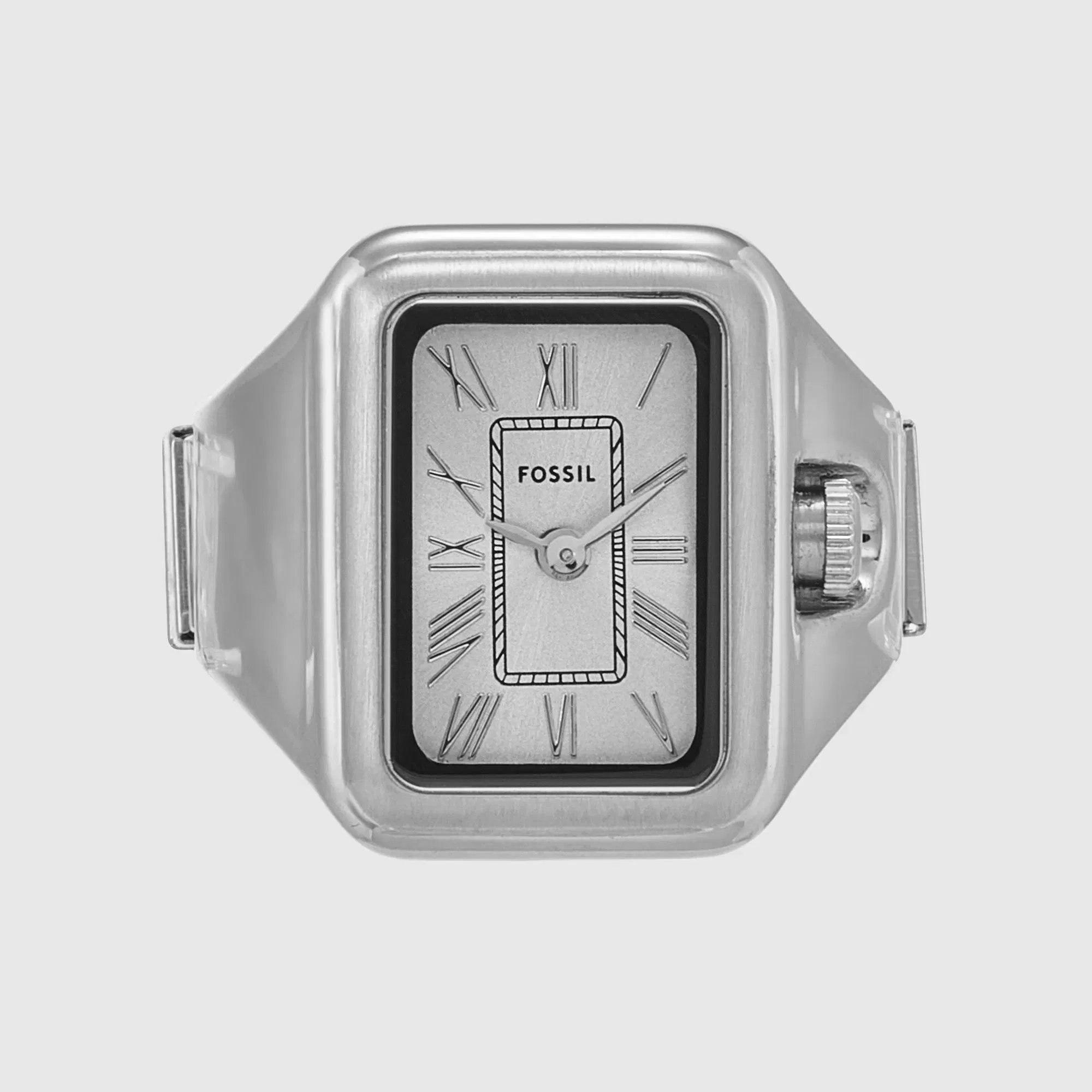 Fossil Raquel Watch Ring Women Quartz Silver Dial Analog Stainless Steel Watch Es5344