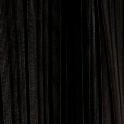 Black Plisse Midi Skirt