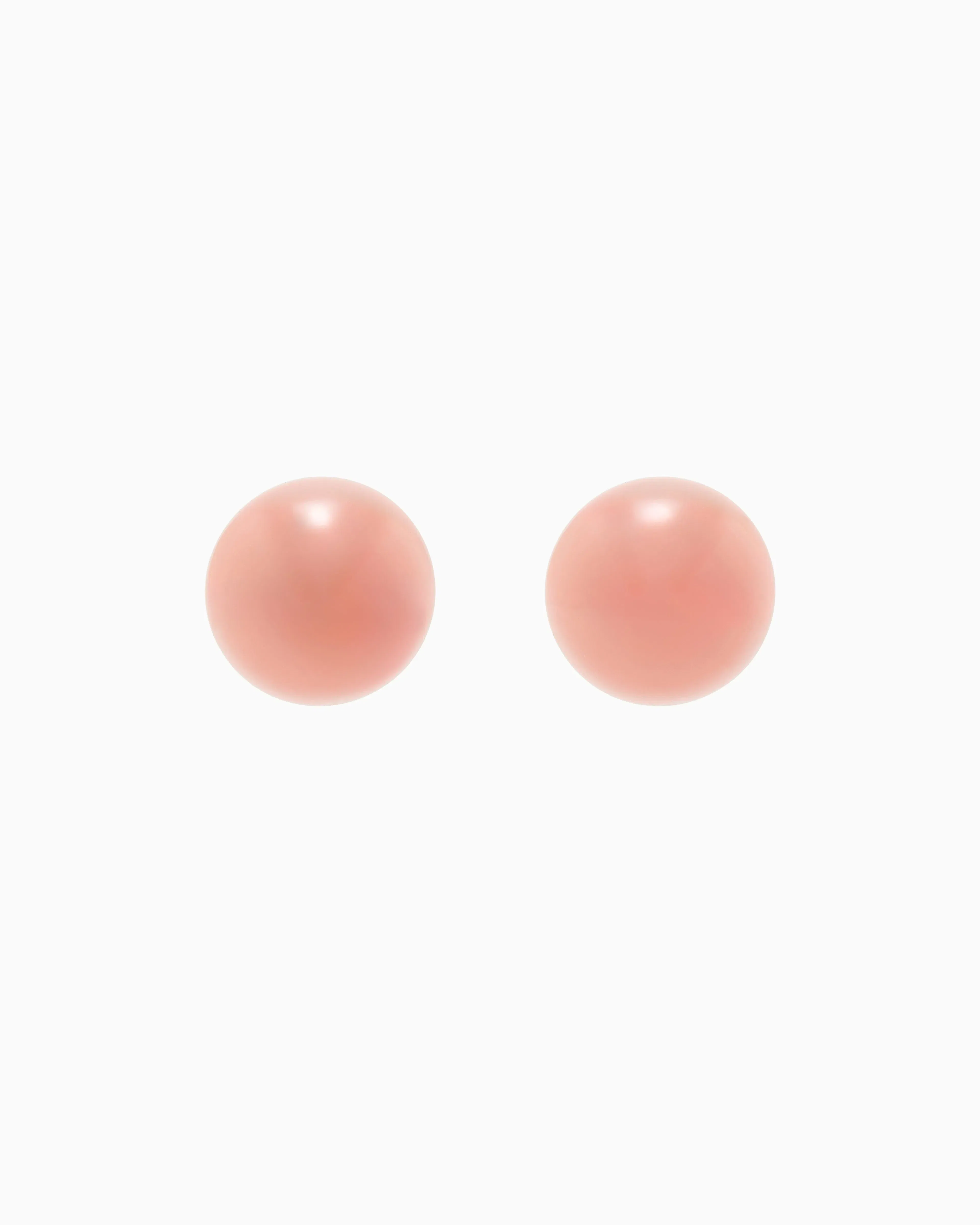 Emporio Armani Mother-of-pearl effect half-sphere earrings