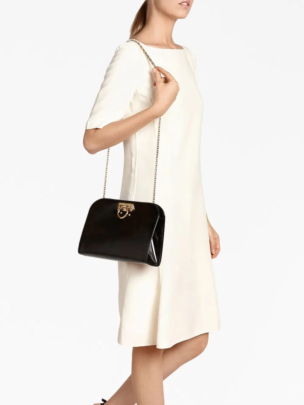 Diana leather clutch