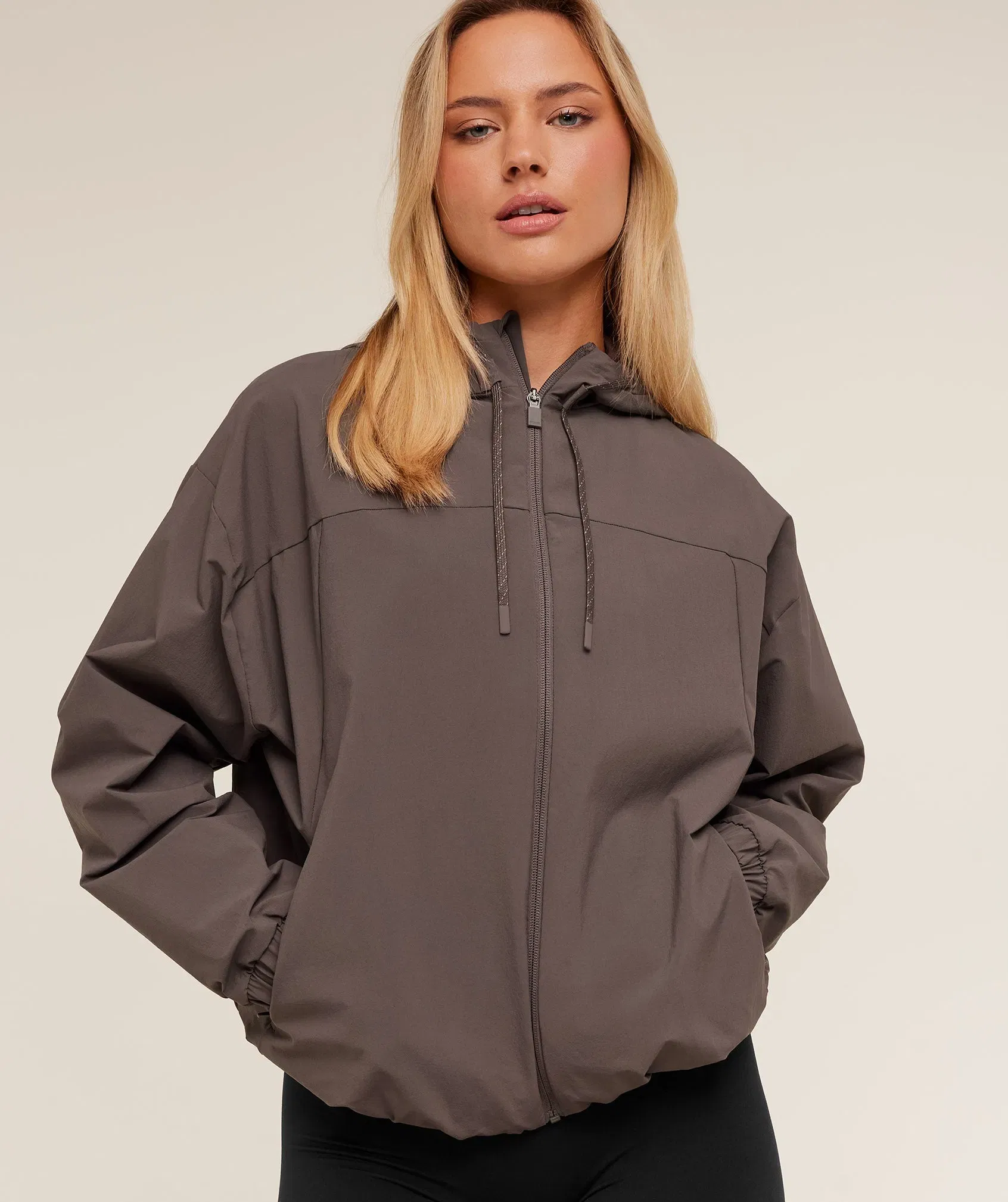 Gymshark Weekend Lifestyle Track Jacket - Cool Brown