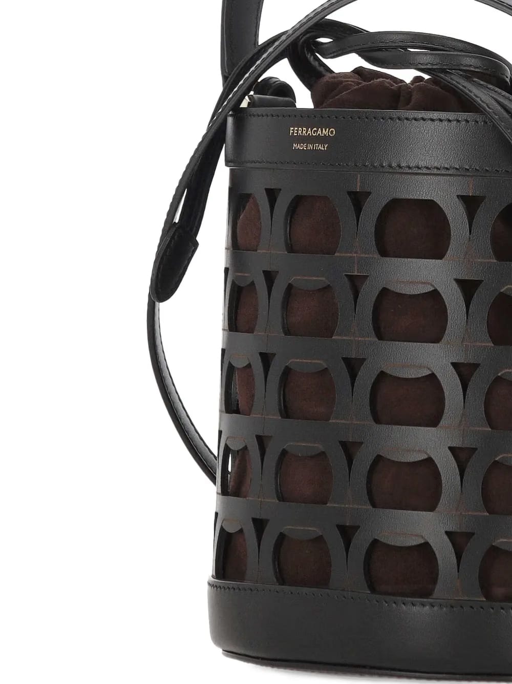 cut-out bucket bag