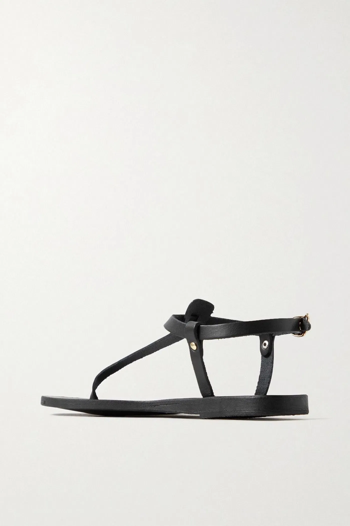 Ancient Greek Sandals Lito Leather Sandals Black Women's