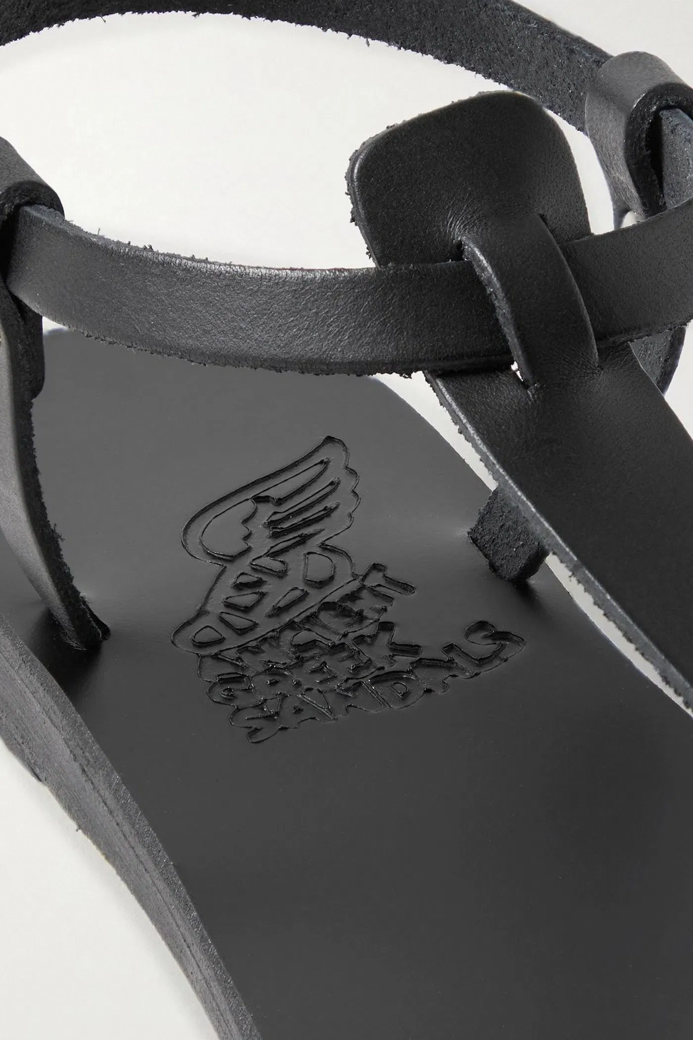 Ancient Greek Sandals Lito Leather Sandals Black Women's