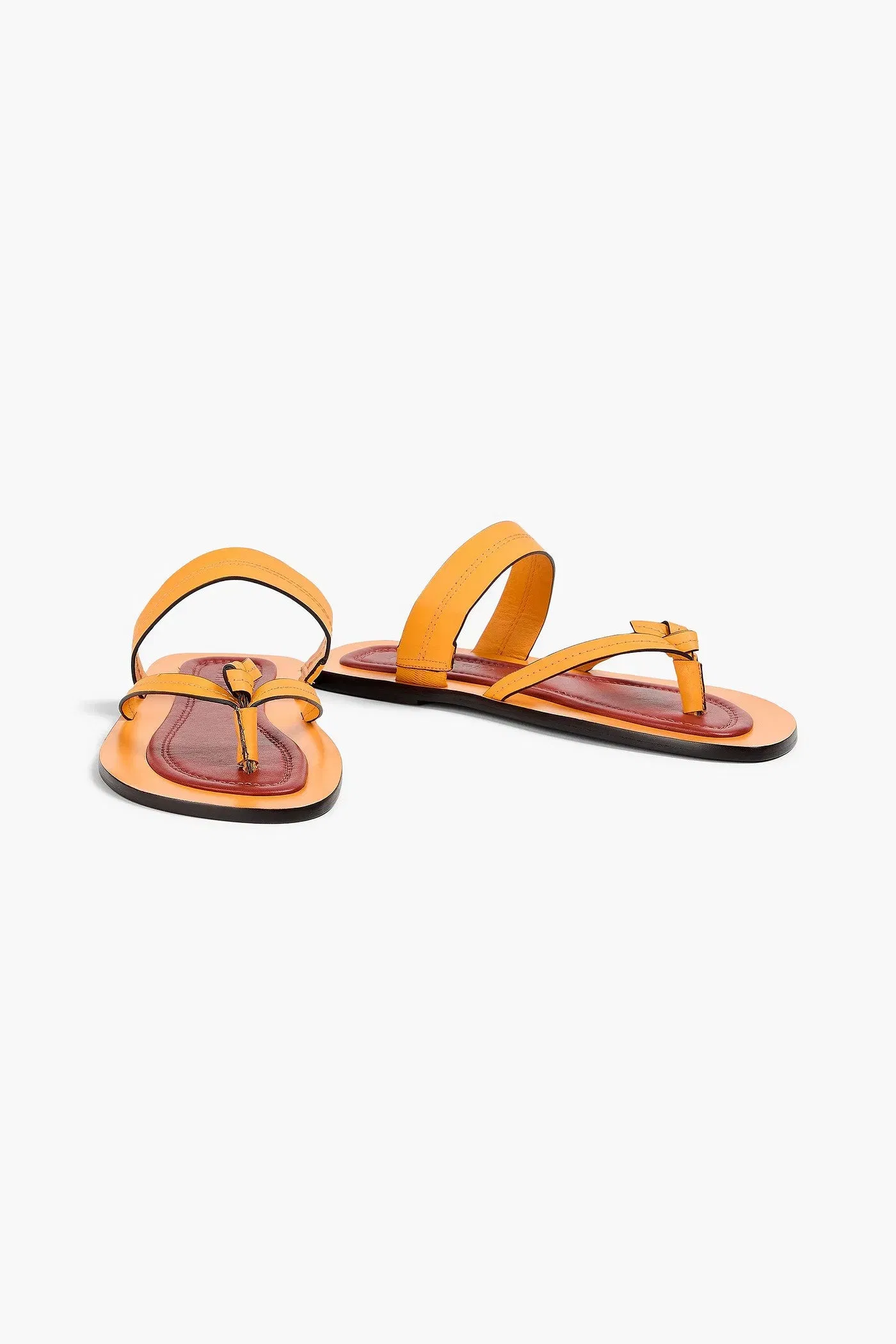 Farm Rio Leather Sandals Saffron Women's