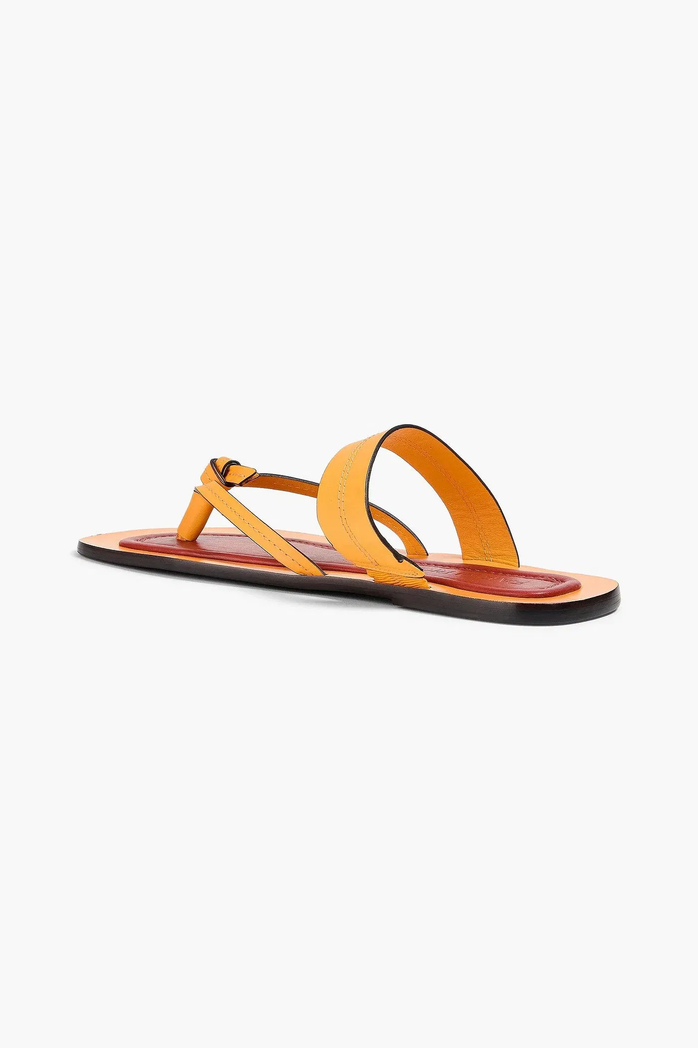 Farm Rio Leather Sandals Saffron Women's
