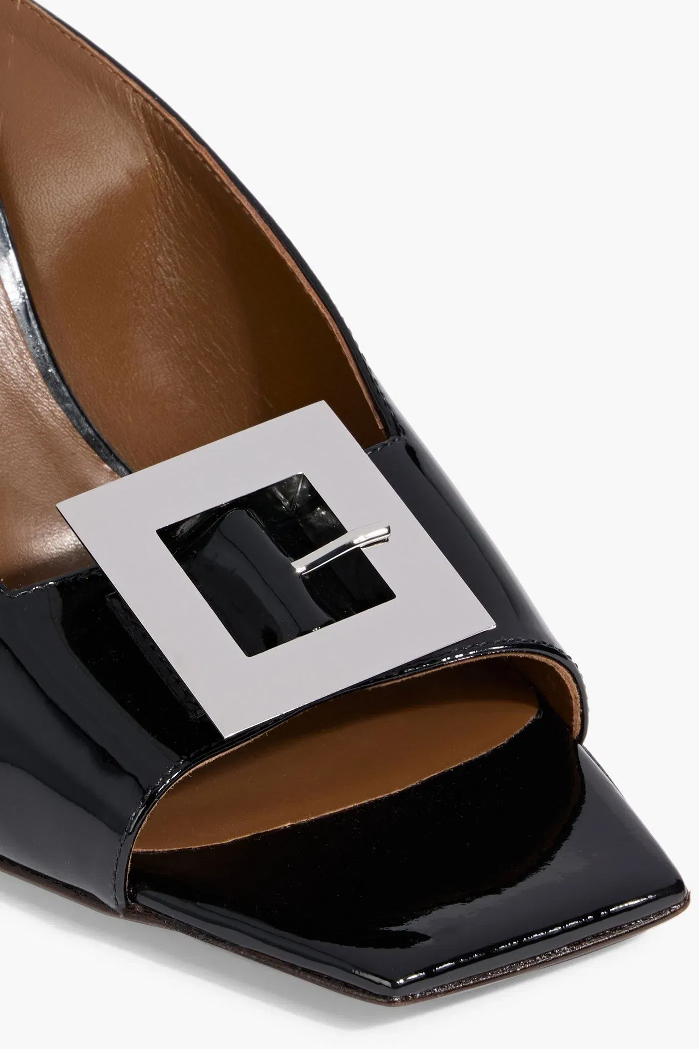 Giuseppe Zanotti Mya 90 Buckled Patent-Leather Mules Black Women's