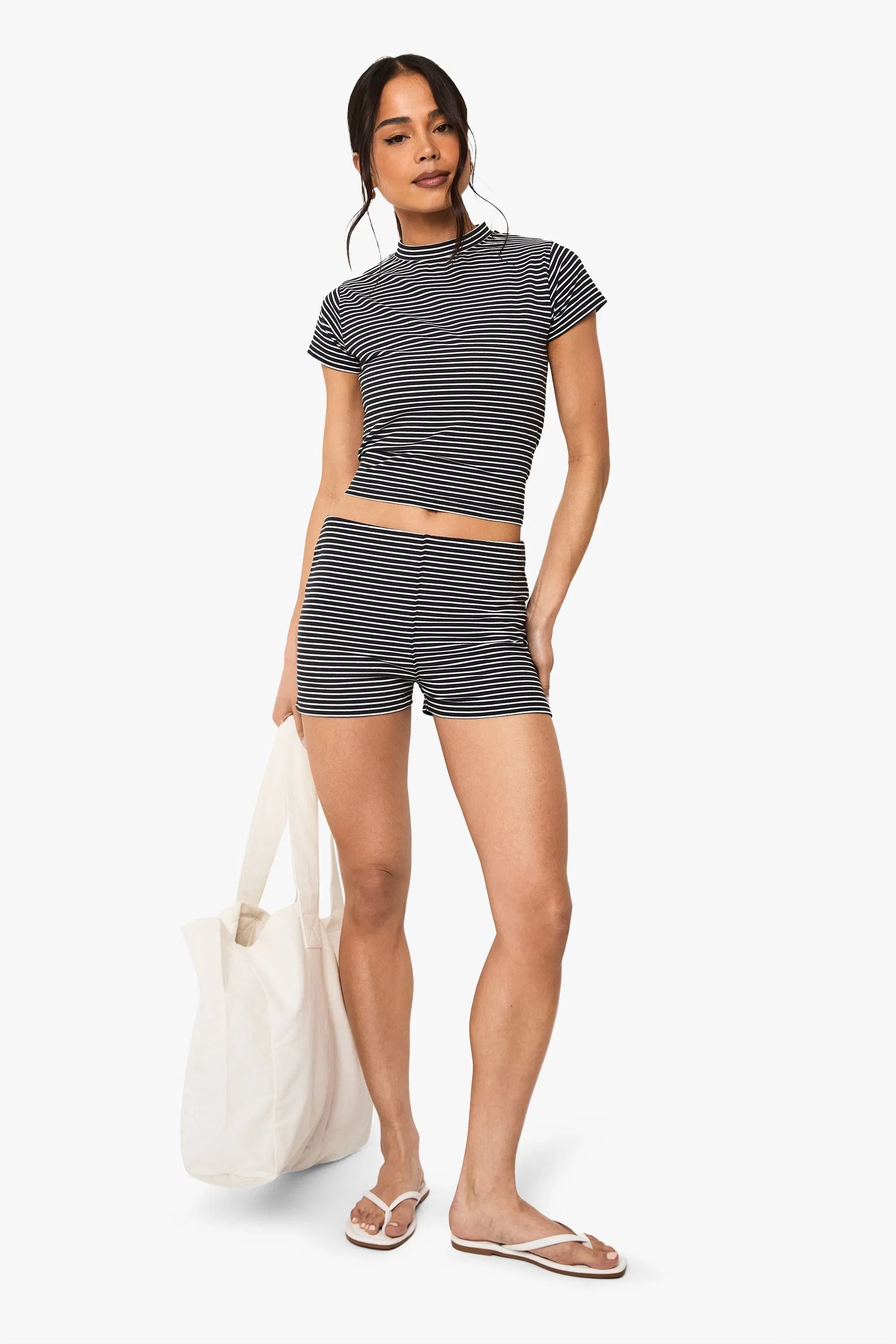 Striped Cap Sleeve Top
