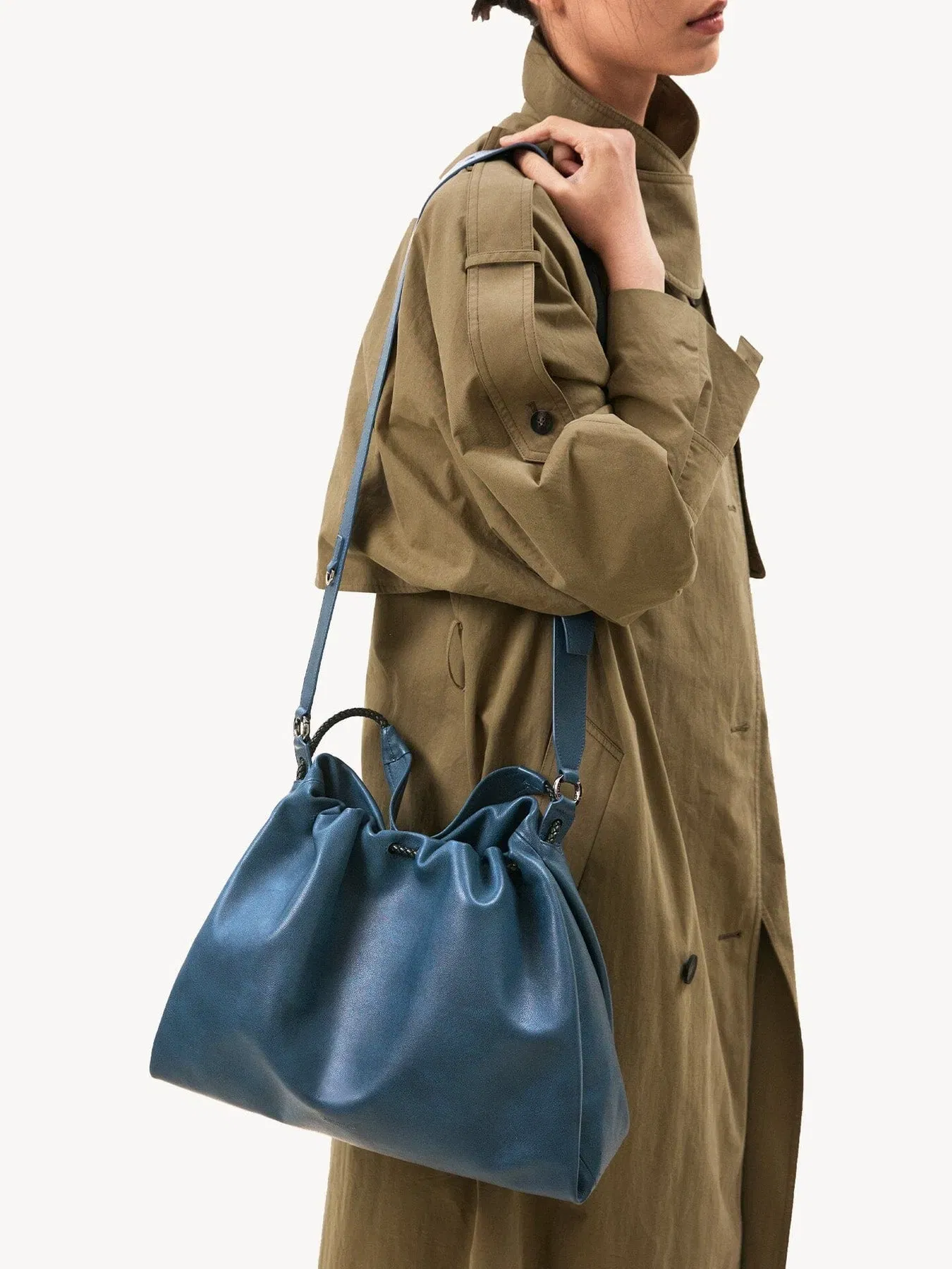 Songmont Medium Gather Bag Set - Navy (Contrast Tone)