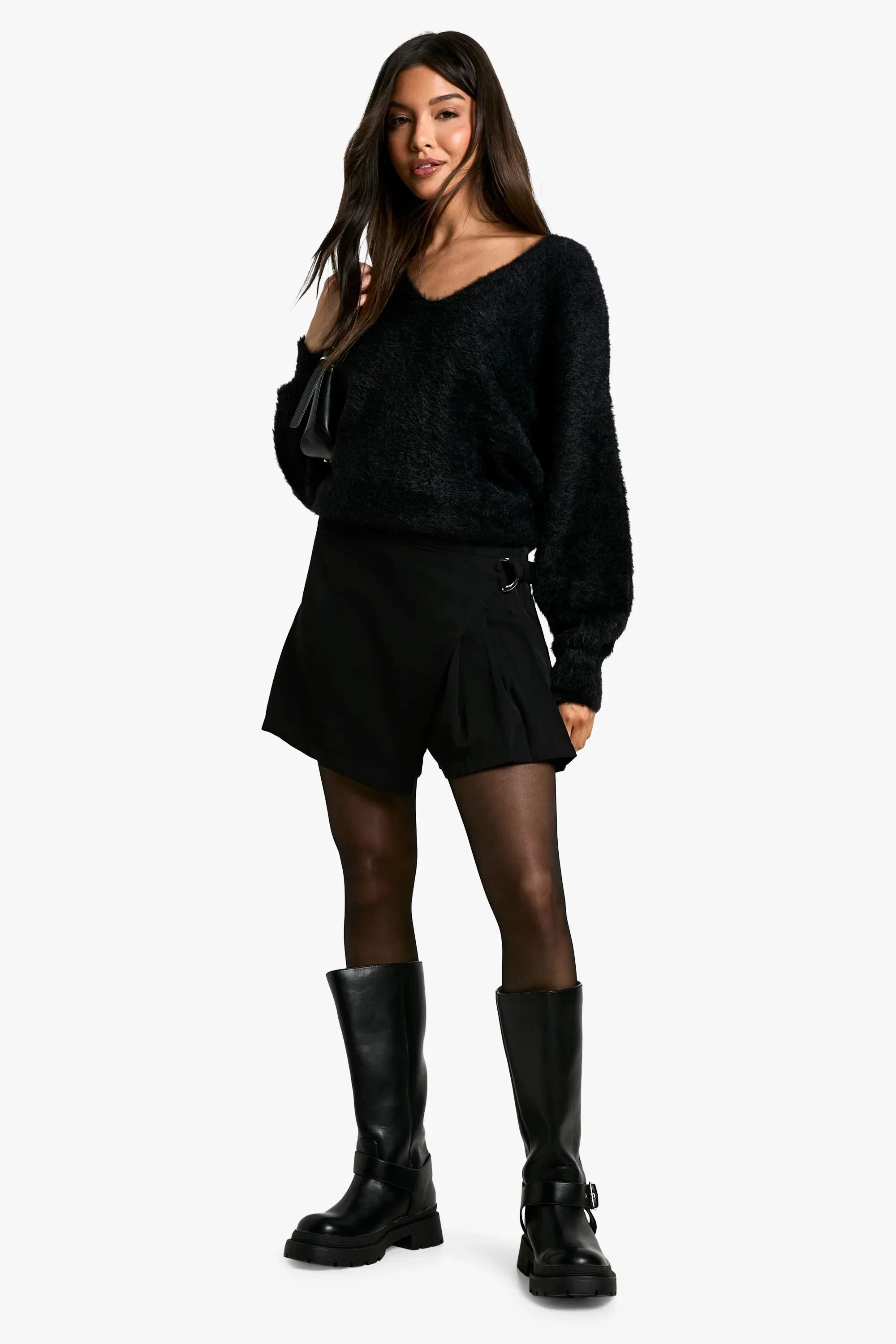 Pleated Mini Skirt