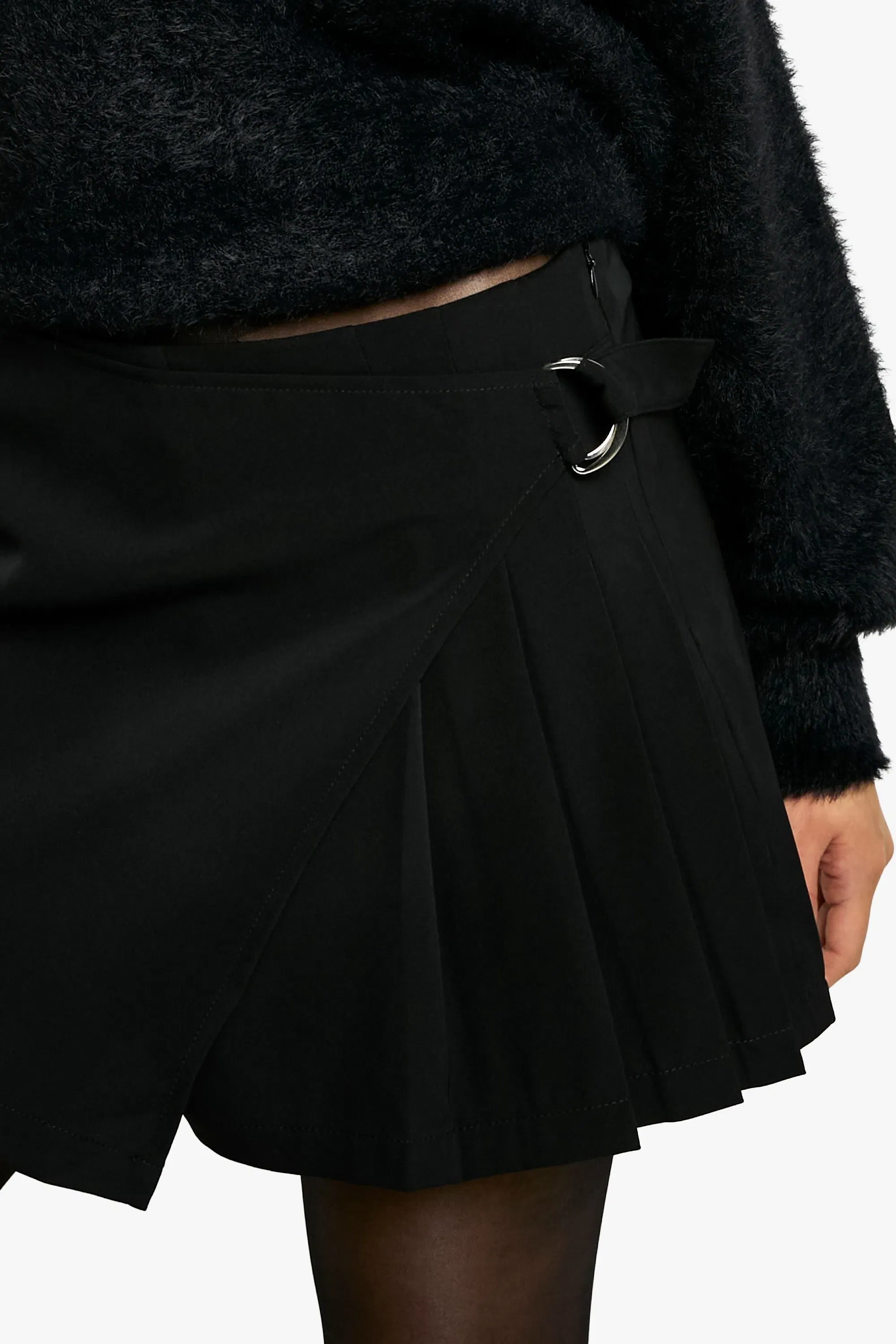 Pleated Mini Skirt