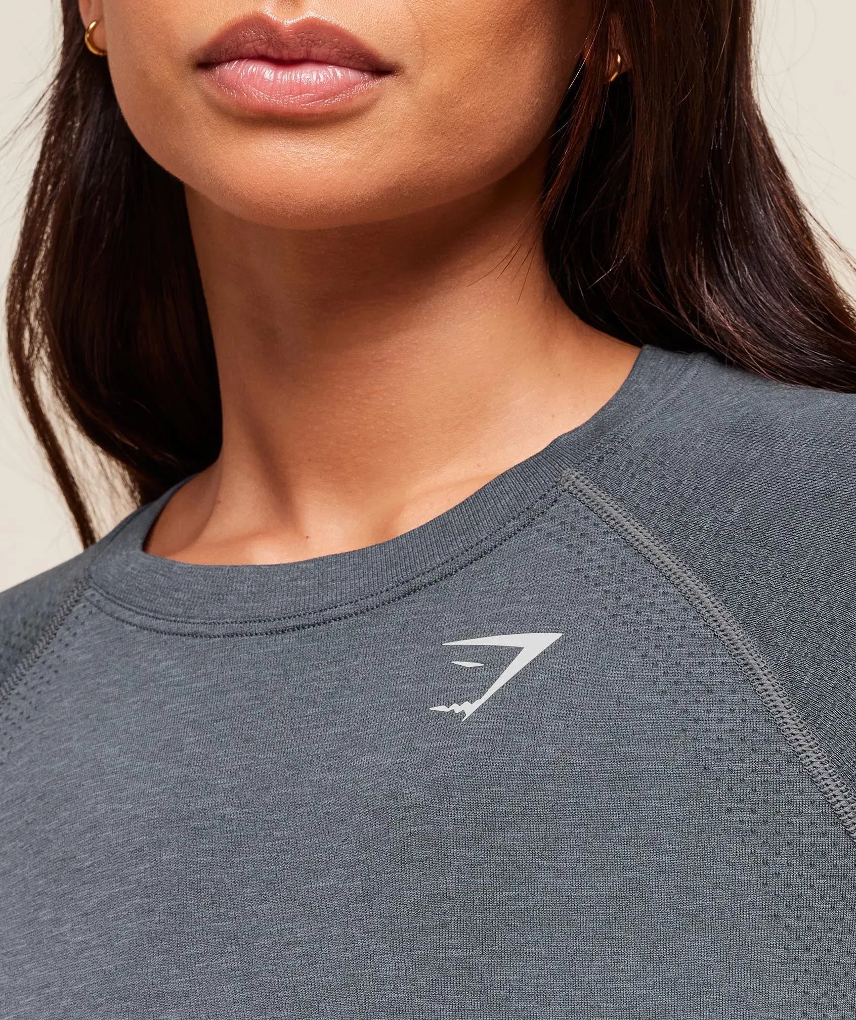 Women's Gymshark Vital Seamless 2.0 Light T-Shirt Strong Grey