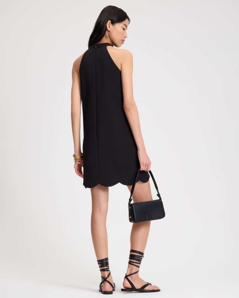 Scallop Bow Neck Dress
