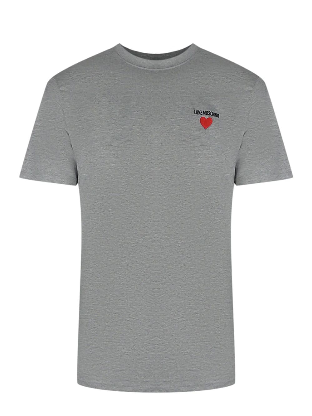Love Moschino Small Logo Grey T-Shirt