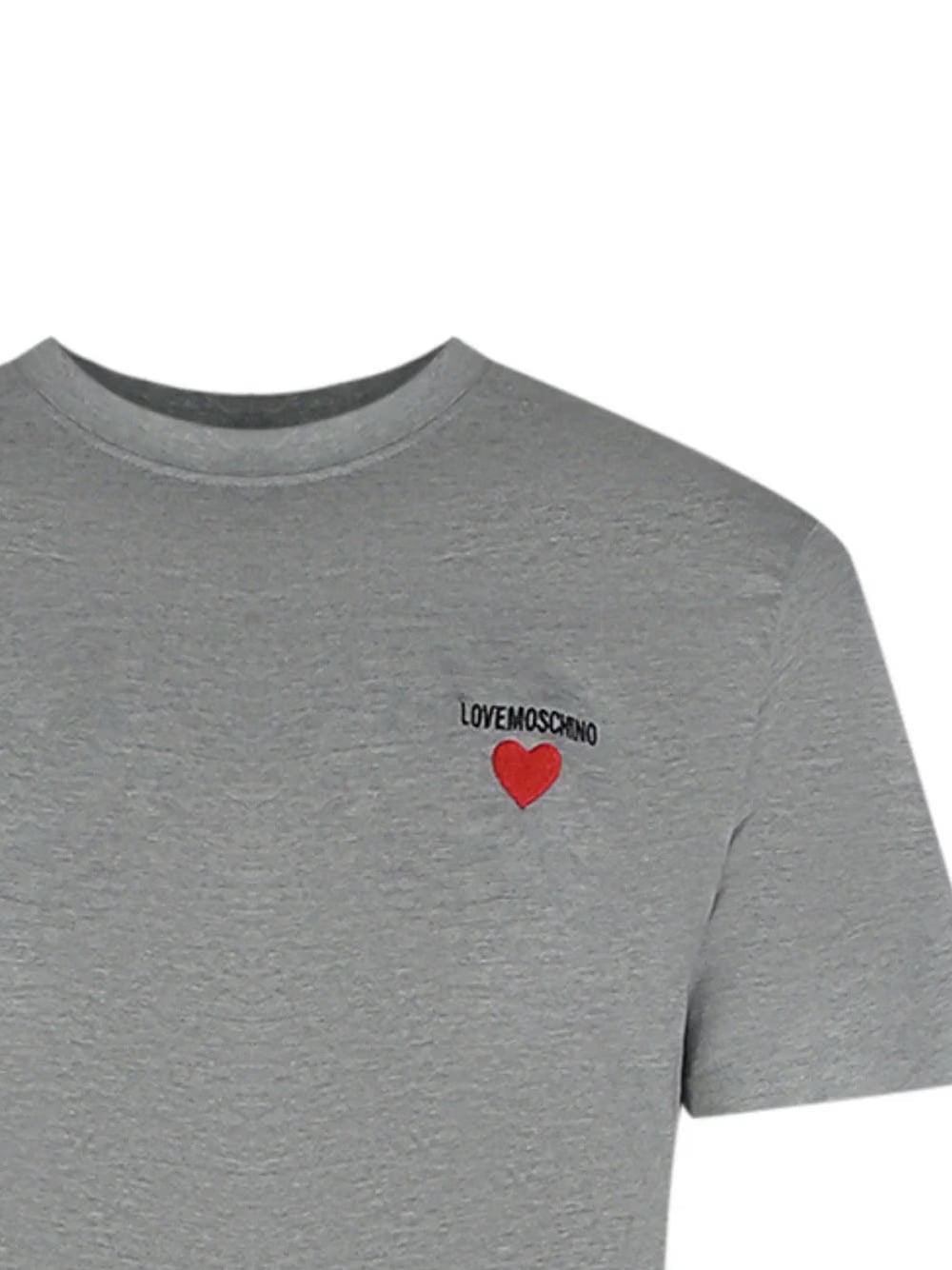 Love Moschino Small Logo Grey T-Shirt