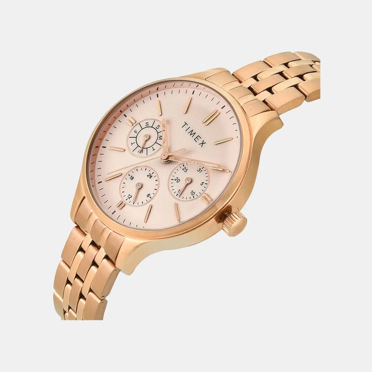 Timex Trendline Women Quartz Dial Multi-Function Stainless Steel Watch Twel14835