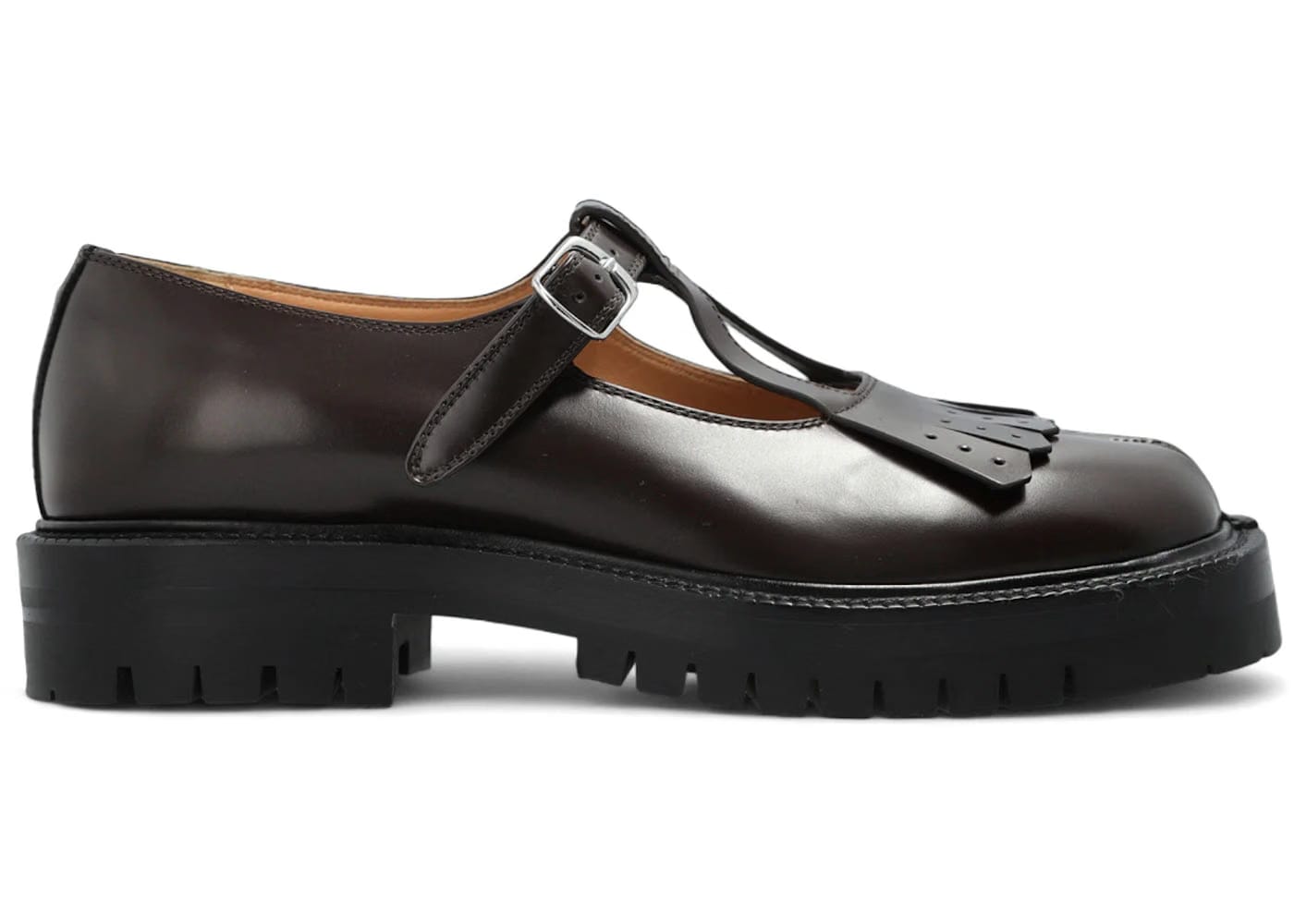 Maison Margiela Tabi County Mary Jane Loafer Dark Forest Womens