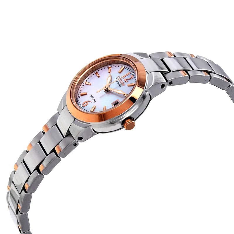 Citizen Silhouette Eco-Drive Mother Of Pearl Dial Two-Tone Stainless Steel Women's Watch