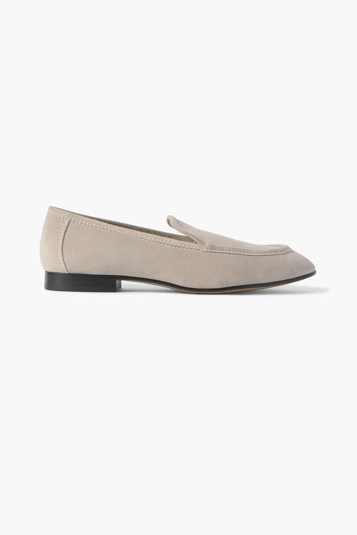 Le Monde Beryl Suede Loafers Stone Women's