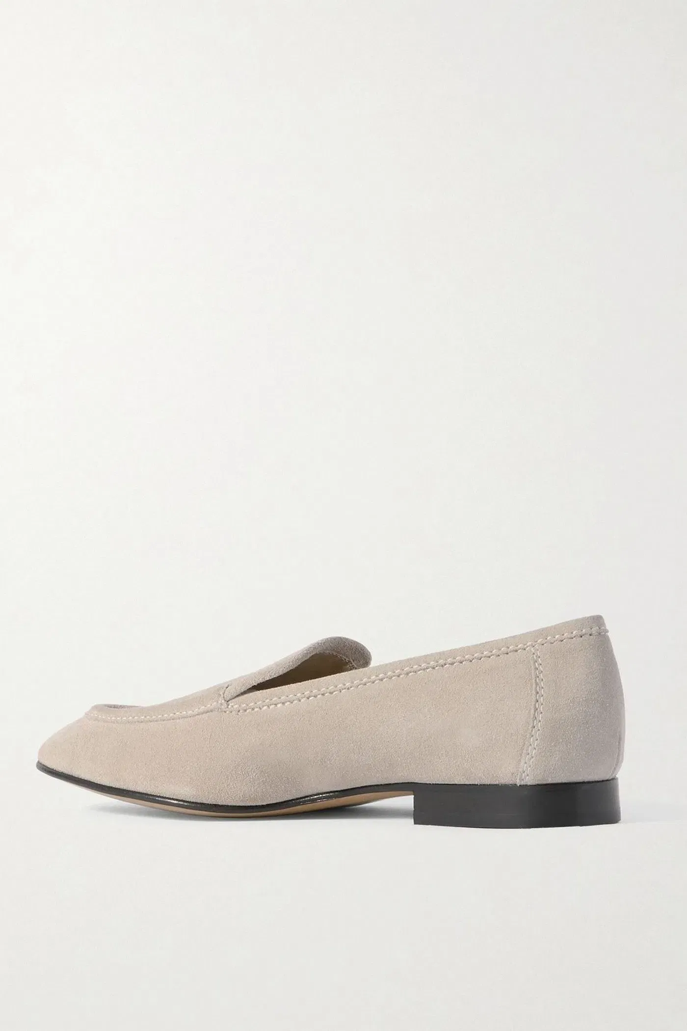 Le Monde Beryl Suede Loafers Stone Women's