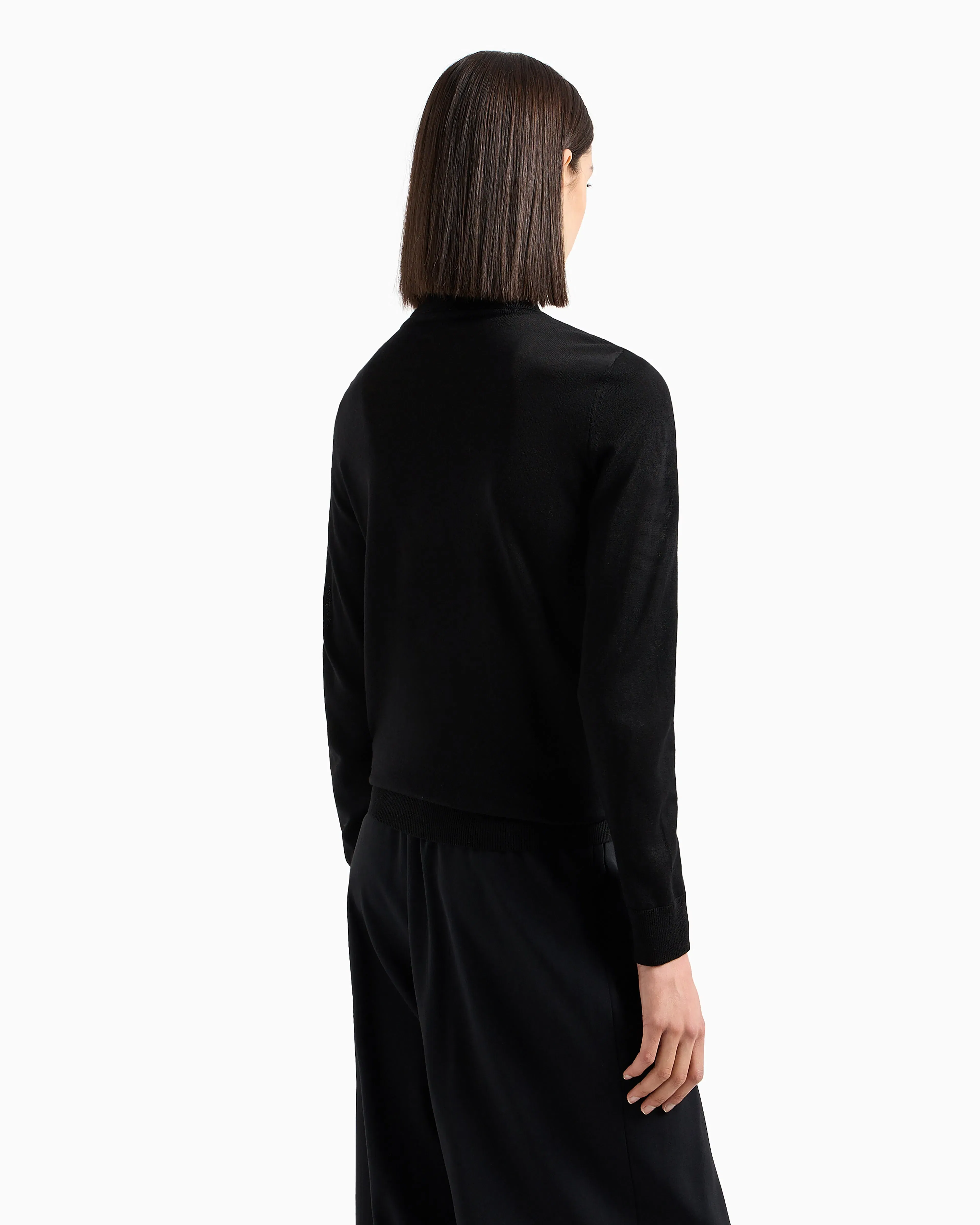 Emporio Armani Pure virgin-wool rollneck