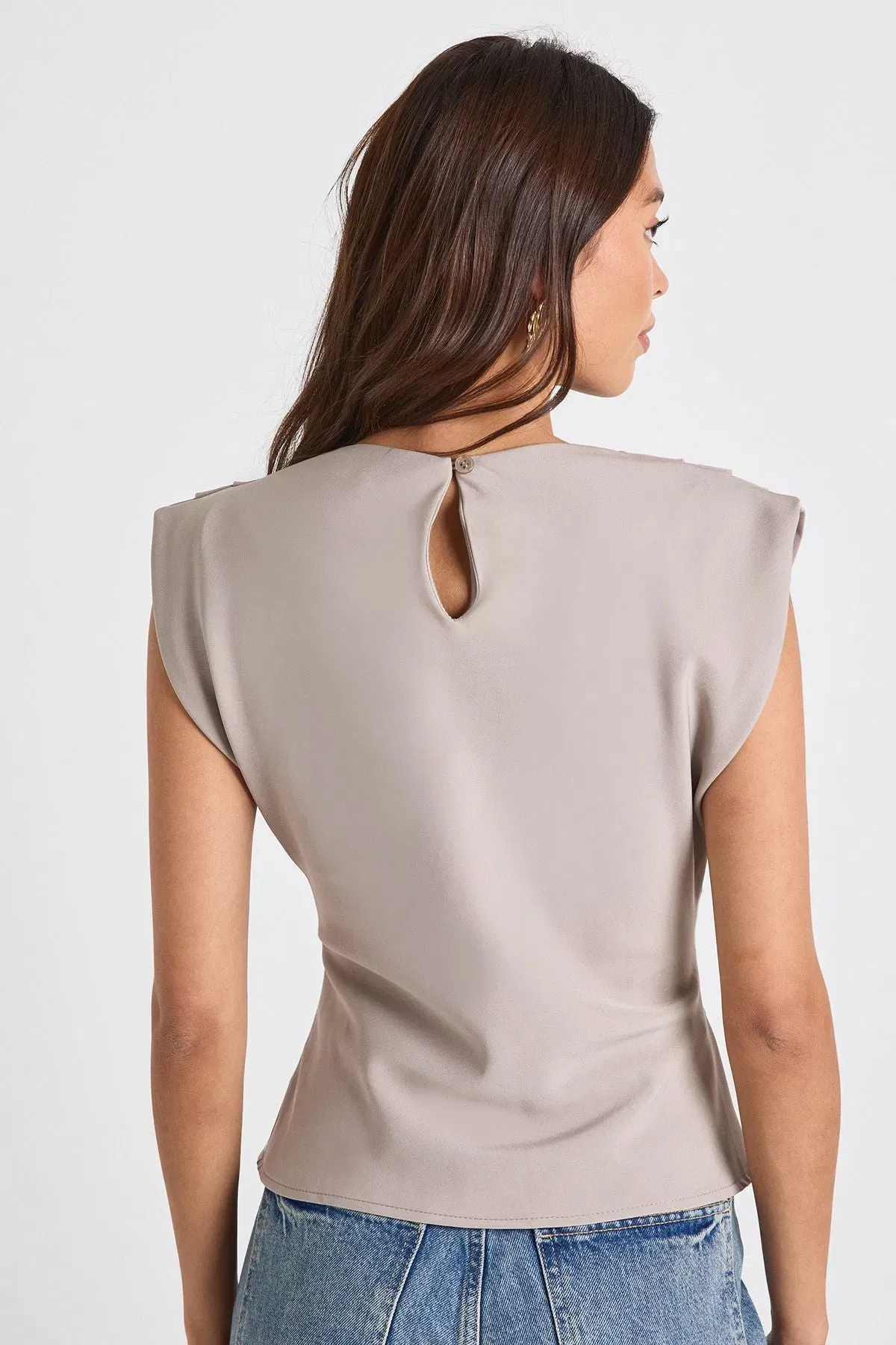 Ruched Pleat Detail Blouse