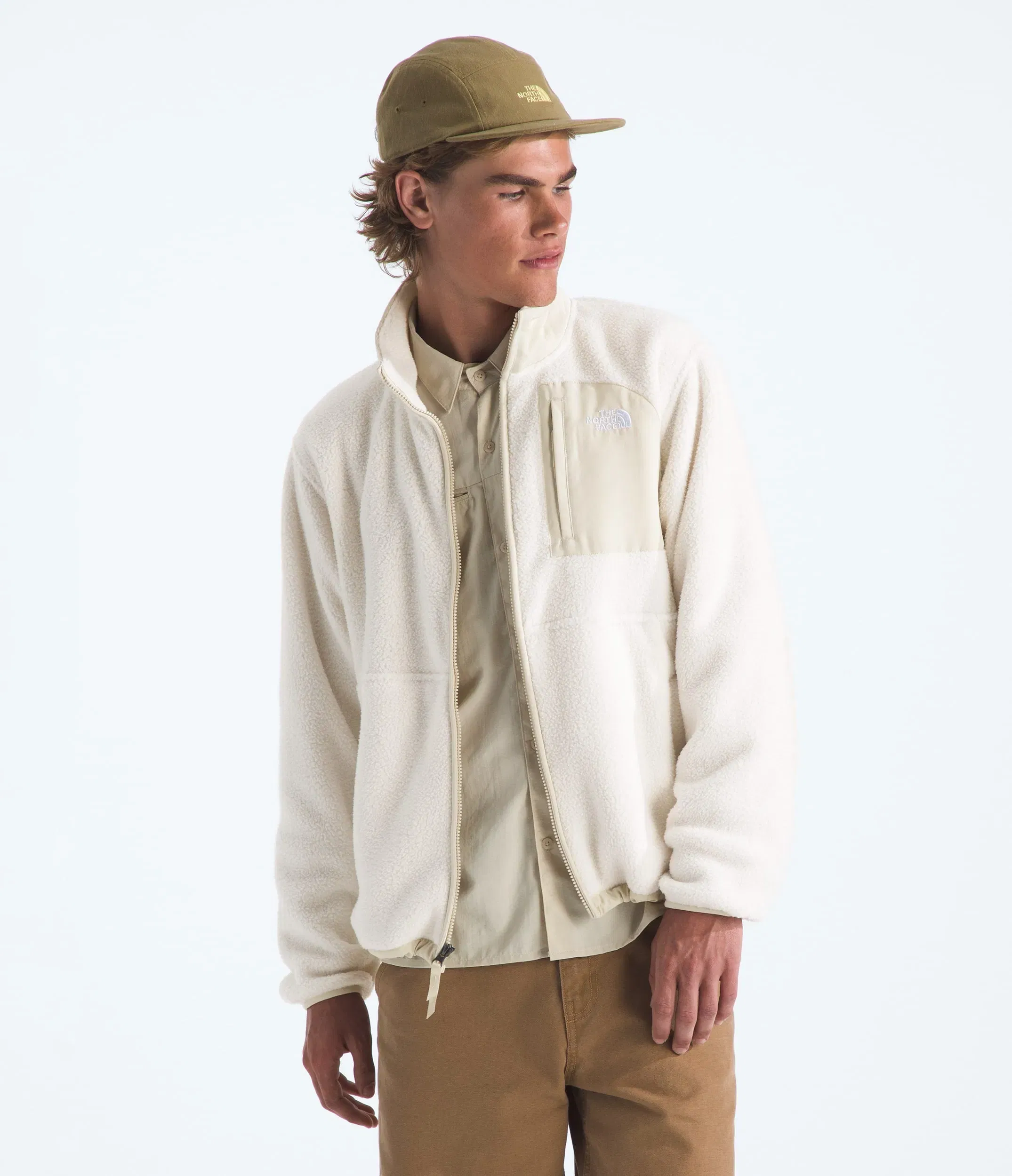 The North Face Men’s Yumiori Off Peak Full-Zip Jacket White Dune