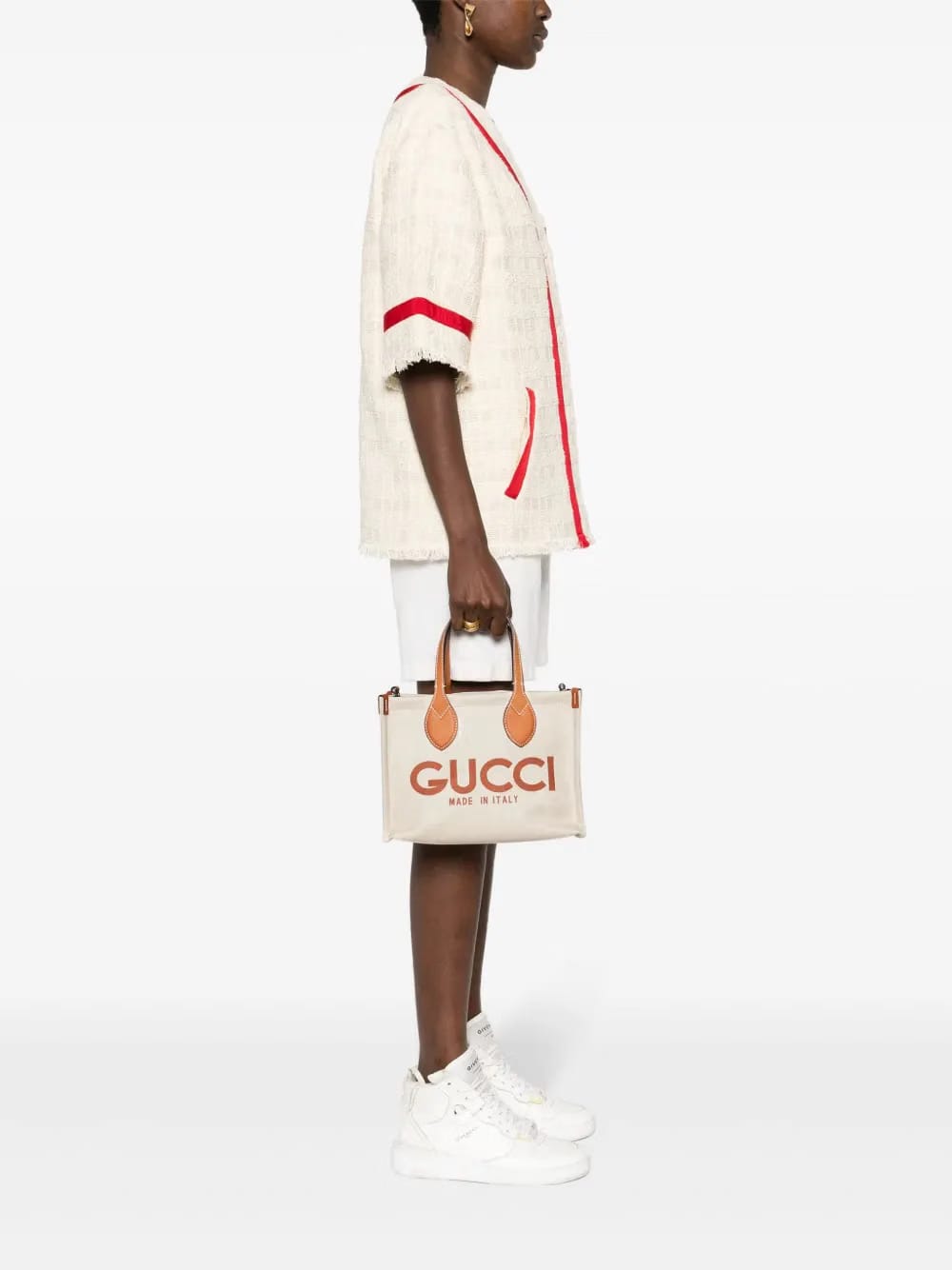 mini logo-print tote bag