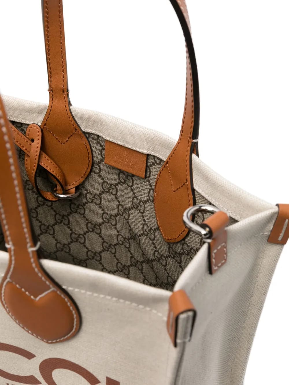 mini logo-print tote bag