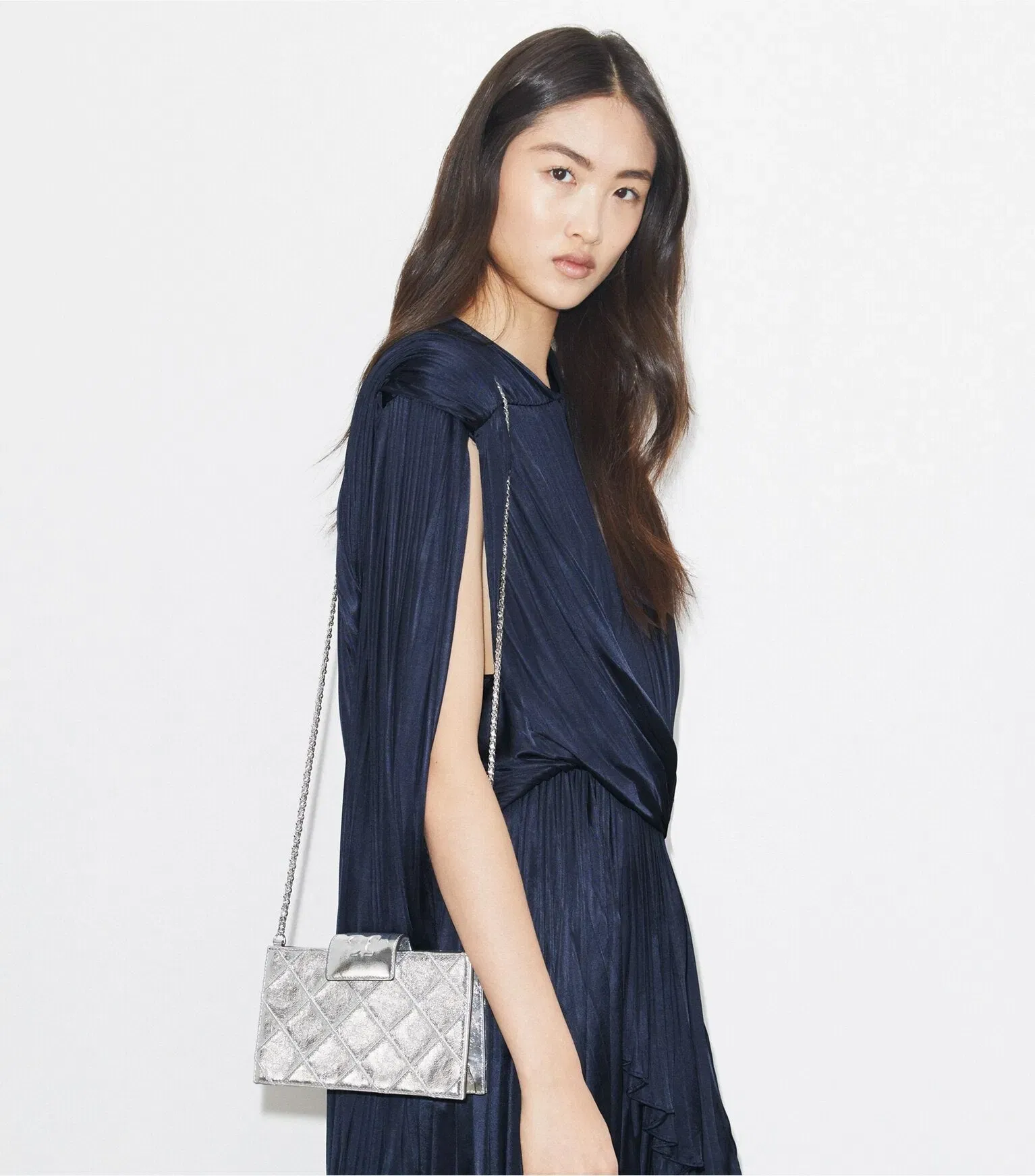Mini Fleming Metallic Crossbody