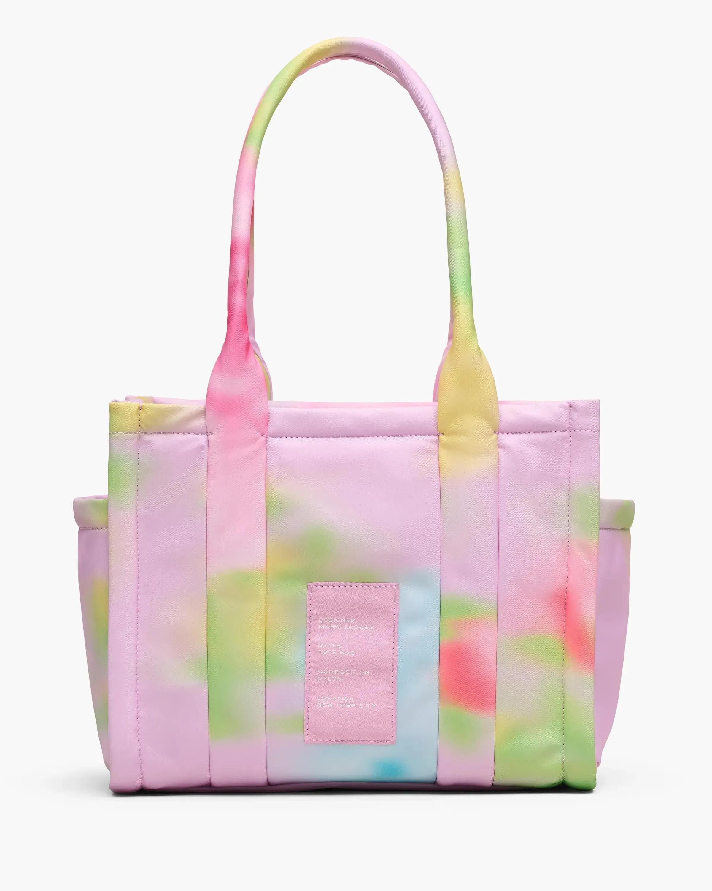 The Blurred Floral Medium Puffy Nylon Tote Bag